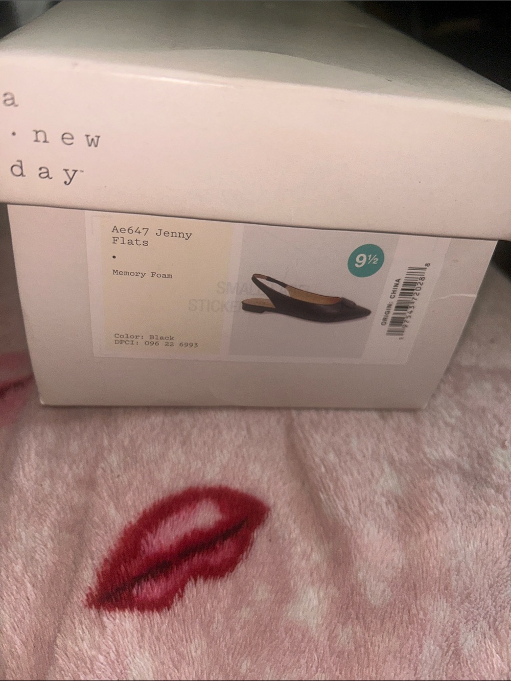a new day Black Jenny Slingback Flats